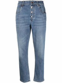 Brunello Cucinelli Mid-Rise Straight-Leg Jeans