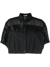 Brunello Cucinelli Sequin-Embellished Cropped Shirt