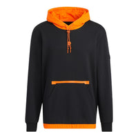 Men's adidas neo Contrasting Colors Thicken Sports Pullover Black HD4634