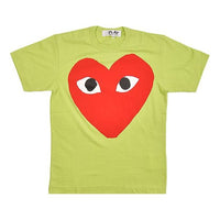 COMME des GARCONS PLAY Pastelle Red Logo T-Shirt 'Green' AZ-T274-051-2