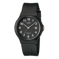 Men's CASIO YOUTH Series Black Waterproof Quartz 40mm 36.1mm Watch Mens Analog MW-59-1BV