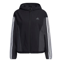 (WMNS) adidas Must Have Woven Jacket 'Black White' HY2874