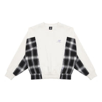 (WMNS) New Balance Casual Colorblock Crew Neck Top 'White Black' AWT13336-IV