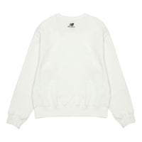 (WMNS) New Balance Logo Casual Sweatshirt 'White' 5CC37142-WT