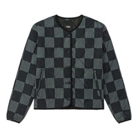 (WMNS) Vans Outdoor Club Forces Check Liner Jacket 'Grey Black' VN00043RKOU