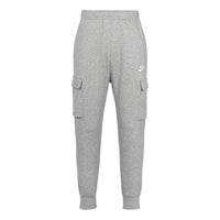 Nike Sportswear Club Fleece Cargo Multiple Pockets Stay Warm Bundle Feet Sports Long Pants Gray CD3130-063