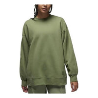 (WMNS) Air Jordan Flight Fleece Crewneck Sweatshirt 'Green' FB5117-340