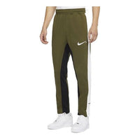 Men's Nike Sportswear Swoosh Contrast Color Stitching Knit Sports Pants/Trousers/Joggers Army Green DD5988-326