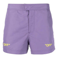 Off-White Off Quote Sunrise Swimshorts 'Dusty Purple' OMFD002S23FAB0013850