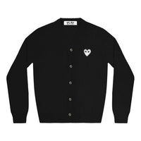 COMME des GARCONS PLAY Cardigan White Emblem 'Black' AZ-N062-051-1