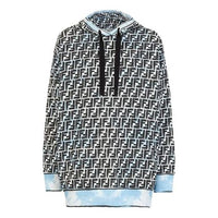 (WMNS) FENDI Roma Joshua Vides Hoodie Light Blue FS7263AC6FF1B64