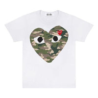 COMME des GARCONS PLAY Camouflage Heart Tee AZT242