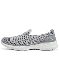 (WMNS) Skechers Go Walk 6 Shoes 'Grey White' 896231-GRY