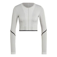 (WMNS) adidas by Stella McCartney TrueStrength Long Sleeve Top 'Grey' HR4511