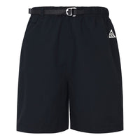 Men's Nike ACG Alphabet Solid Color Breathable Casual Sports Shorts Black CZ6704-014