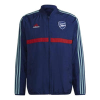 Men's adidas Stripe Logo Soccer/Football Training Sports Jacket Arsenal Blue GR4212