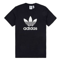 adidas originals Alphabet Printing Pattern Breathable Short Sleeve Black CW0709