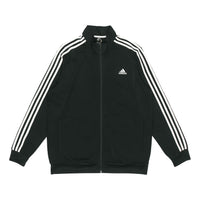 Men's adidas 3s Tt Tric Stripe Sports Stand Collar Jacket Autumn Black H46099