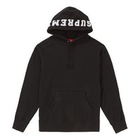Supreme FW18 Paneled Hooded Sweatshirt 'Black' SUP-FW18-773