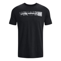 Under Armour Camo Chest Stripe Short Sleeve T-shirt 'Black White' 1376830-001