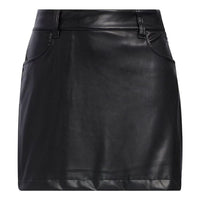 (WMNS) adidas Fake Leather Skirt 'Black' HZ6093
