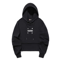 (WMNS) Li-Ning x PLEASURES Graphic Hoodie 'Black' AWDTC04-1