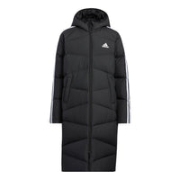 (GS) adidas Long Padded Down Jacket 'Black White' HM7163