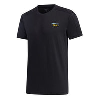 adidas neo M Gk Tee3 Printing Short Sleeve Black GK1481
