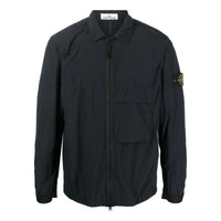STONE ISLAND Garment Dyed Naslan Light Overshirt 'Black' 771510303-V0029