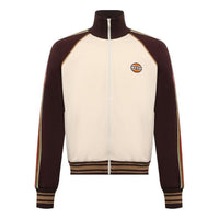 Gucci Technical Jersey Zip-Up Jacket With Web 'Beige Brown' 645207-XJC5O-9141