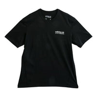 adidas originals Chest logo Round Neck Short Sleeve Black DV1930