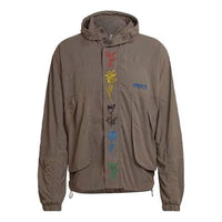 adidas x Sean Wotherspoon Hooded logo Jacket 'Brown' HI3297