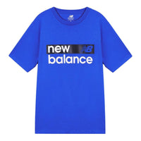 New Balance Classic Core Graphic Short Sleeve T-shirt 'Blue White' MT03917-CO