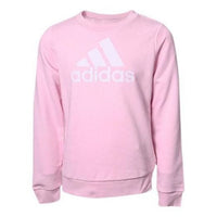 (GS) adidas Essentials Big Logo Cotton Sweatshirt 'Pink White' IC6119