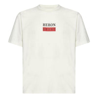 HERON PRESTON SS23 Bonded T-Shirt 'White Red' HMAA032S23JER0100125