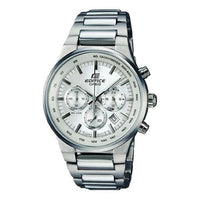 Men's CASIO EDIFICE Series Minimalistic Casual Watch Business Mens White Analog EF-500BP-7A