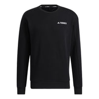 Men's adidas FWA KNIT CREW S Round Neck Pullover Black HG6584