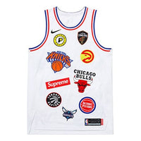 Nike x Supreme x NBA Teams Authentic Jersey 'White' AQ4228-100