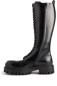 (WMNS) Balenciaga Strike 20mm Boots 'Black Matte Smooth Calfskin' 763557WA9601000