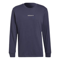 adidas Original Long Sleeve Graphic Tee 'Navy Blue' HN0390