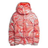 (WMNS) adidas By Stella McCartney Zip-Up Padded Jacket 'Orange White' HI6087