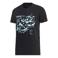adidas neo M Faves Tee Sports Short Sleeve Black GL1194