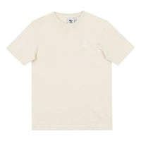 Men's adidas originals Adicolor Essentials Solid Color Casual Round Neck Short Sleeve White T-Shirt HE7194