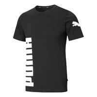 PUMA Casual Sports Round Neck Short Sleeve Black 581710-01
