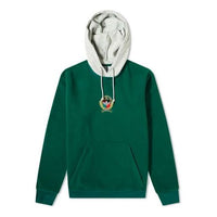 adidas originals C Crest Pf Hdy Logo Sports Pullover Contrasting Colors Forest Green H32148