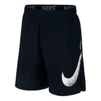 Nike Large Logo Casual Sports Shorts Black AJ8101-010