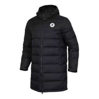 Converse Sports Leisure Thickened Thermal Windproof Hooded Down Jacket 'Black' 10005123-A01