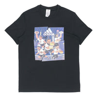 adidas SHANGHAI TEE Basketball Sports Short Sleeve Black GE1058