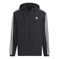 adidas neo Stripe Hooded Jacket Black HD4670
