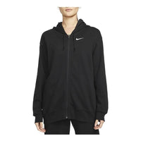 (WMNS) Nike Sportswear Oversized Full-Zip Hoodie Jacket 'Black' DM6416-010